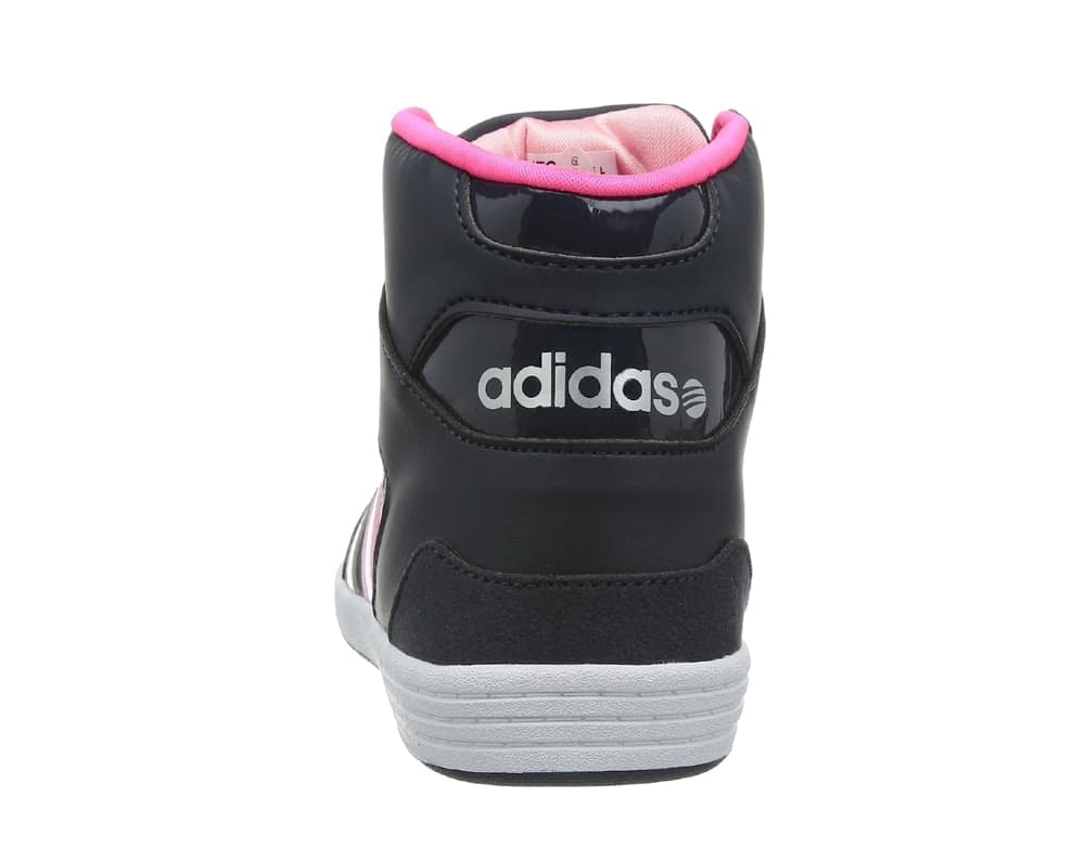 ADIDAS Basketball Ragazza art. VLNEO HOOPS MID W (F38383) in ecopelle Navy/Pink/Silver - 5