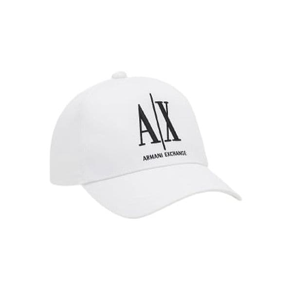 ARMANI EXCHANGE Berretto Baseball Bianco con logo AX - 3