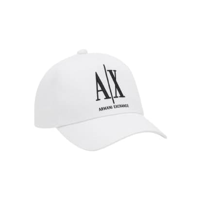 ARMANI EXCHANGE Berretto Baseball Bianco con logo AX - 3