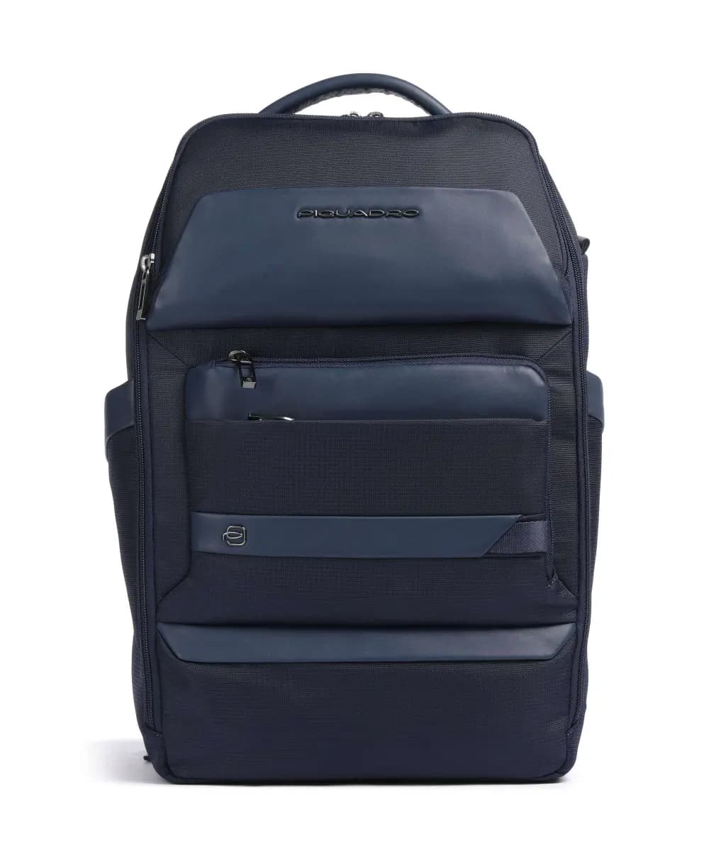 PIQUADRO Nevet Zaino porta pc 15″ poliestere riciclato art. CA6490W132 Blu scuro - 3