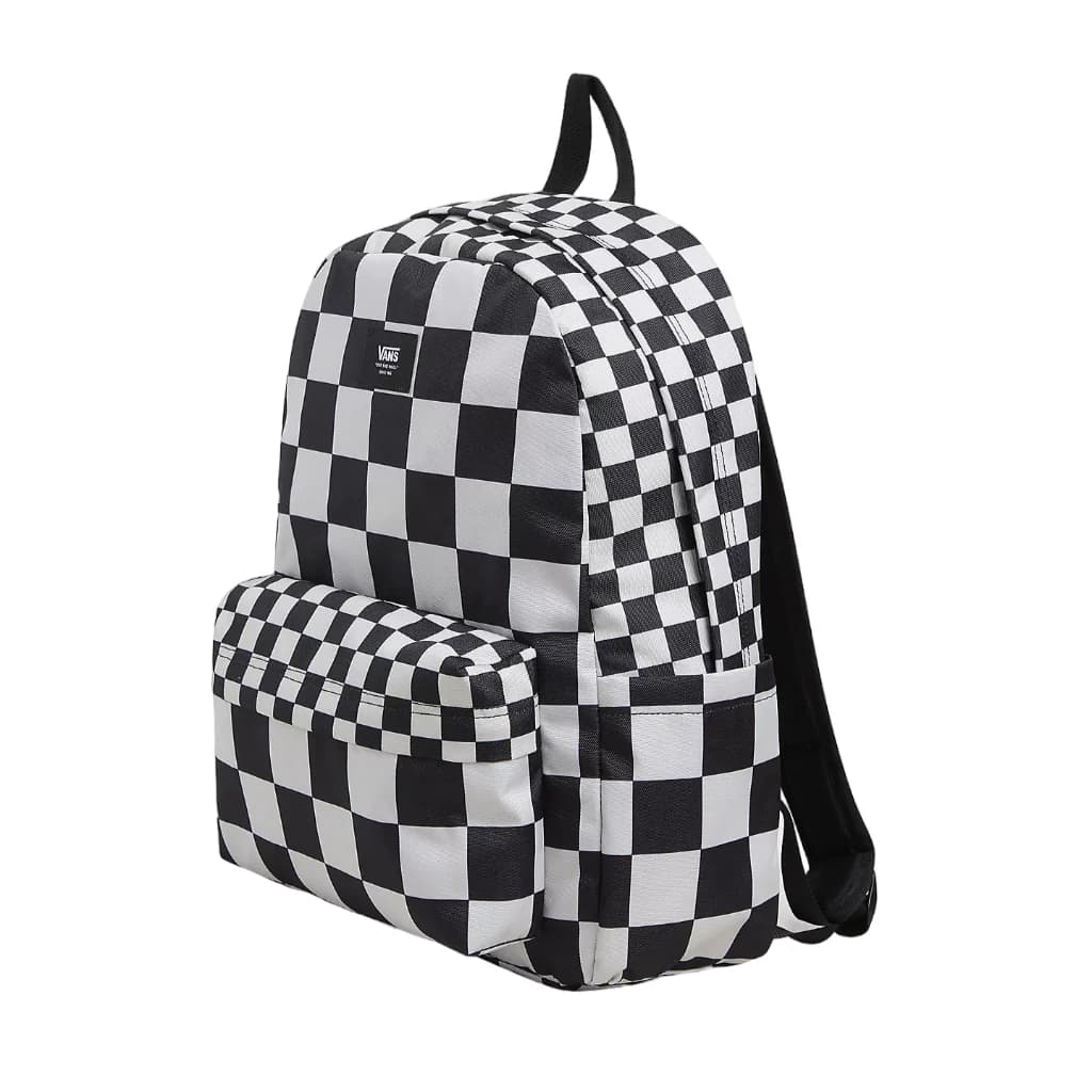 VANS Zaino Donna art. Old Skool Check VN000H4X3M41 bianco-nero - 2