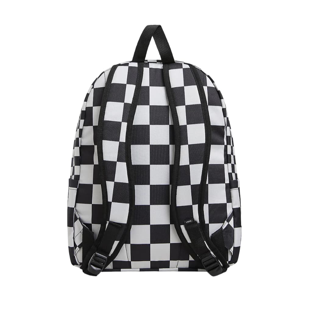 VANS Zaino Donna art. Old Skool Check VN000H4X3M41 bianco-nero - 4