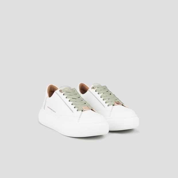 ALEXANDER SMITH Sneakers Donna art. Eco-Greenwich woman white light green - 4