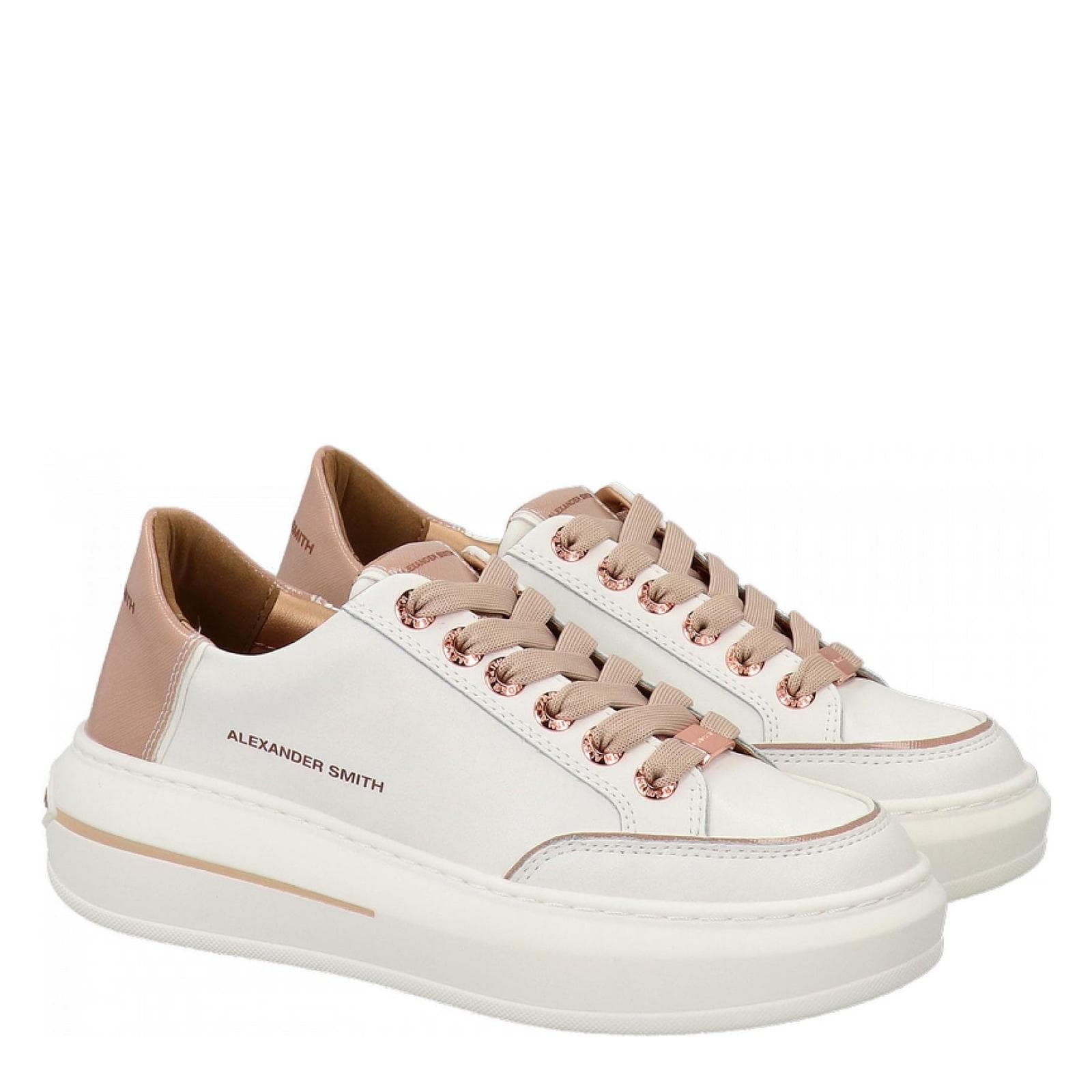 ALEXANDER-SMITH Sneakers Lancaster woman white light nude - 2
