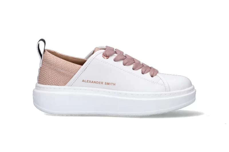 ALEXANDER SMITH Sneakers eco-wembley woman white dark rose - 3