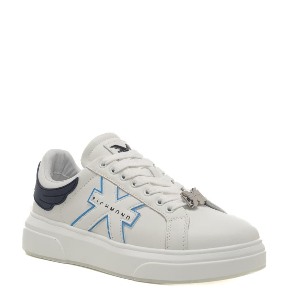 JONH RICHMOND Sneakers Uomo art. Leather white blue - 3