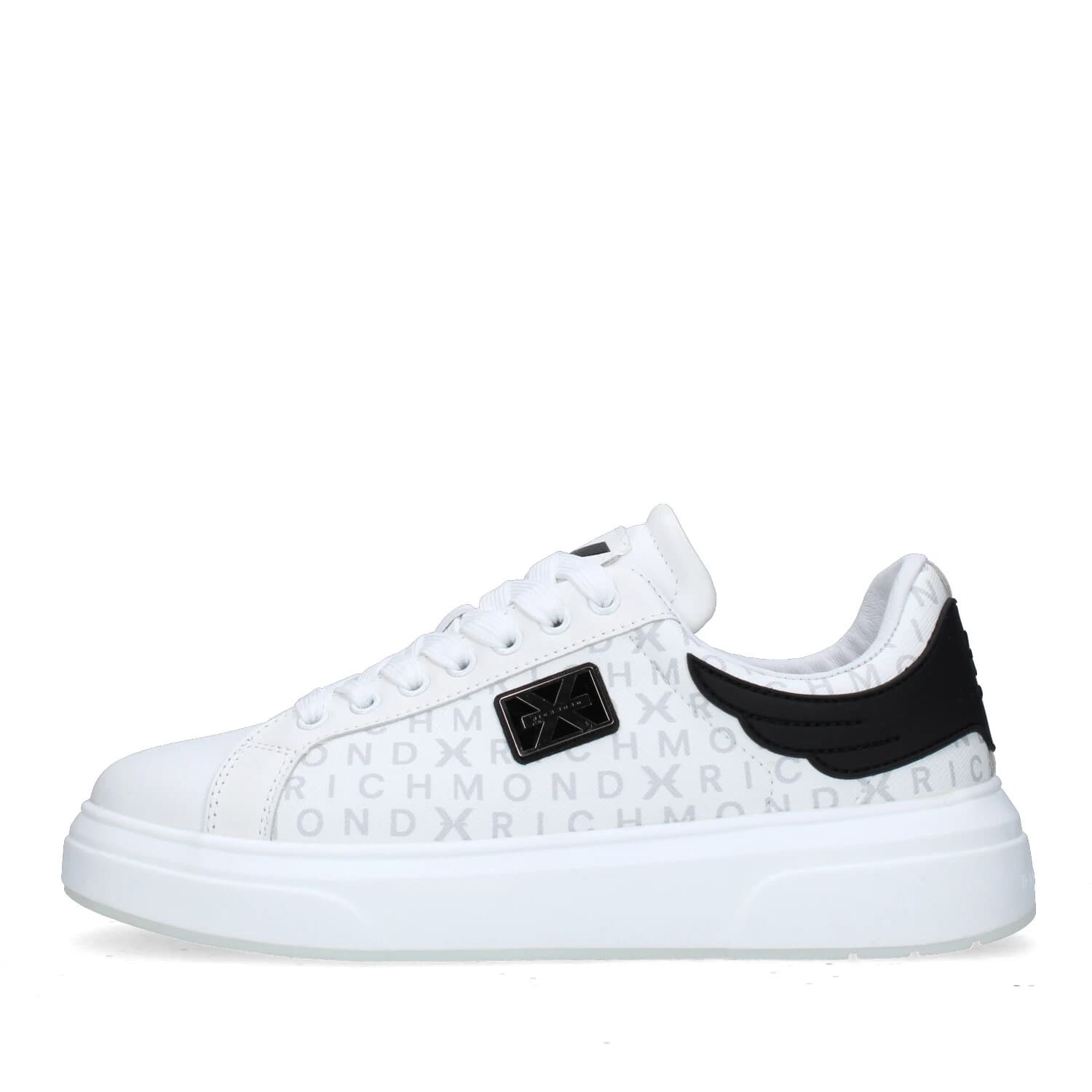 JONH RICHMOND Sneakers Uomo art. Leather white w-logo - 2