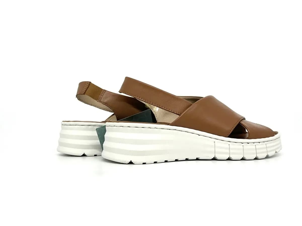Cinzia Soft sandali donna pelle whisky platform leggera comfort - 2