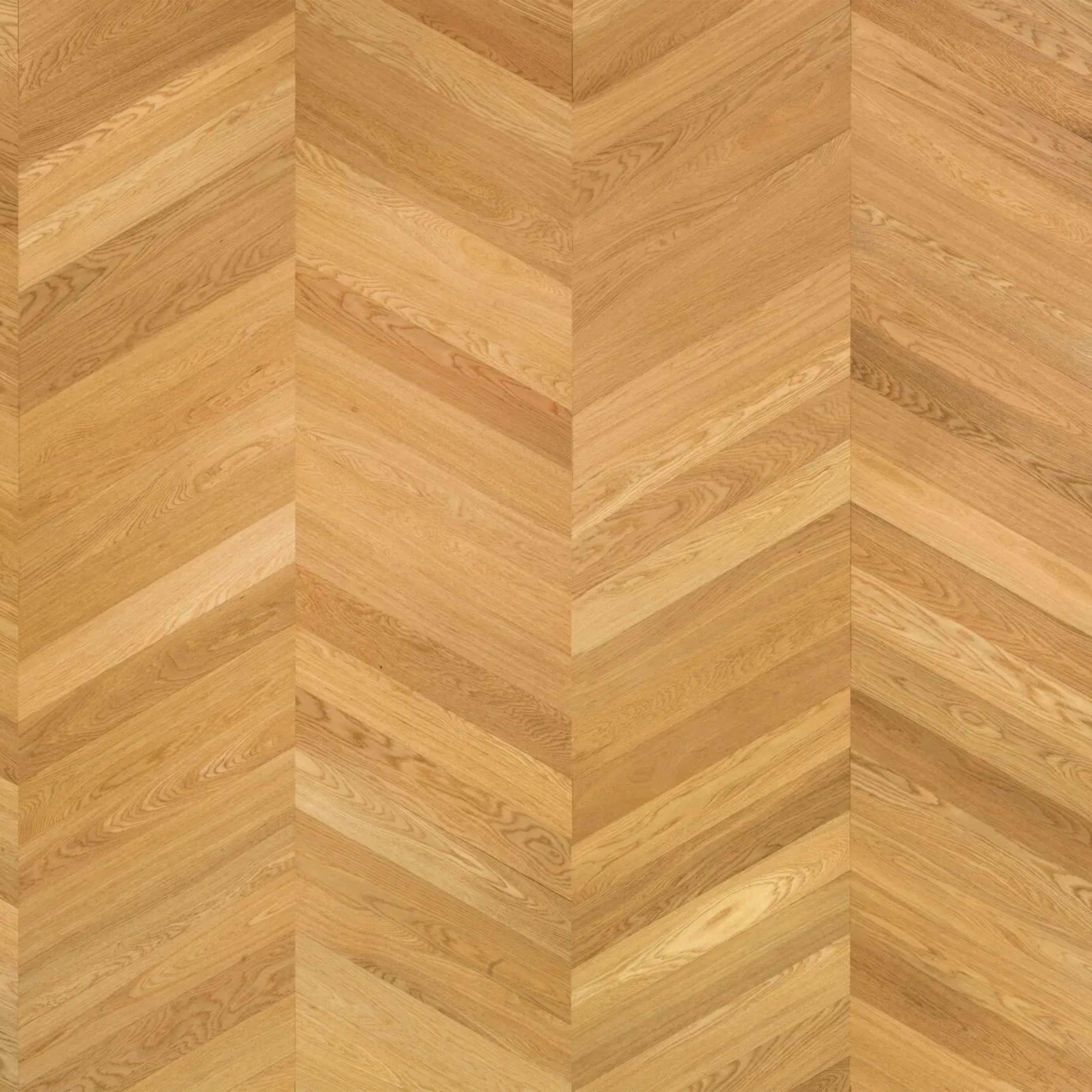 Pavimento in legno prefinito di ROVERE punta ungherese verniciato, bisell. Spazz. 8x92x550mm Select - 5