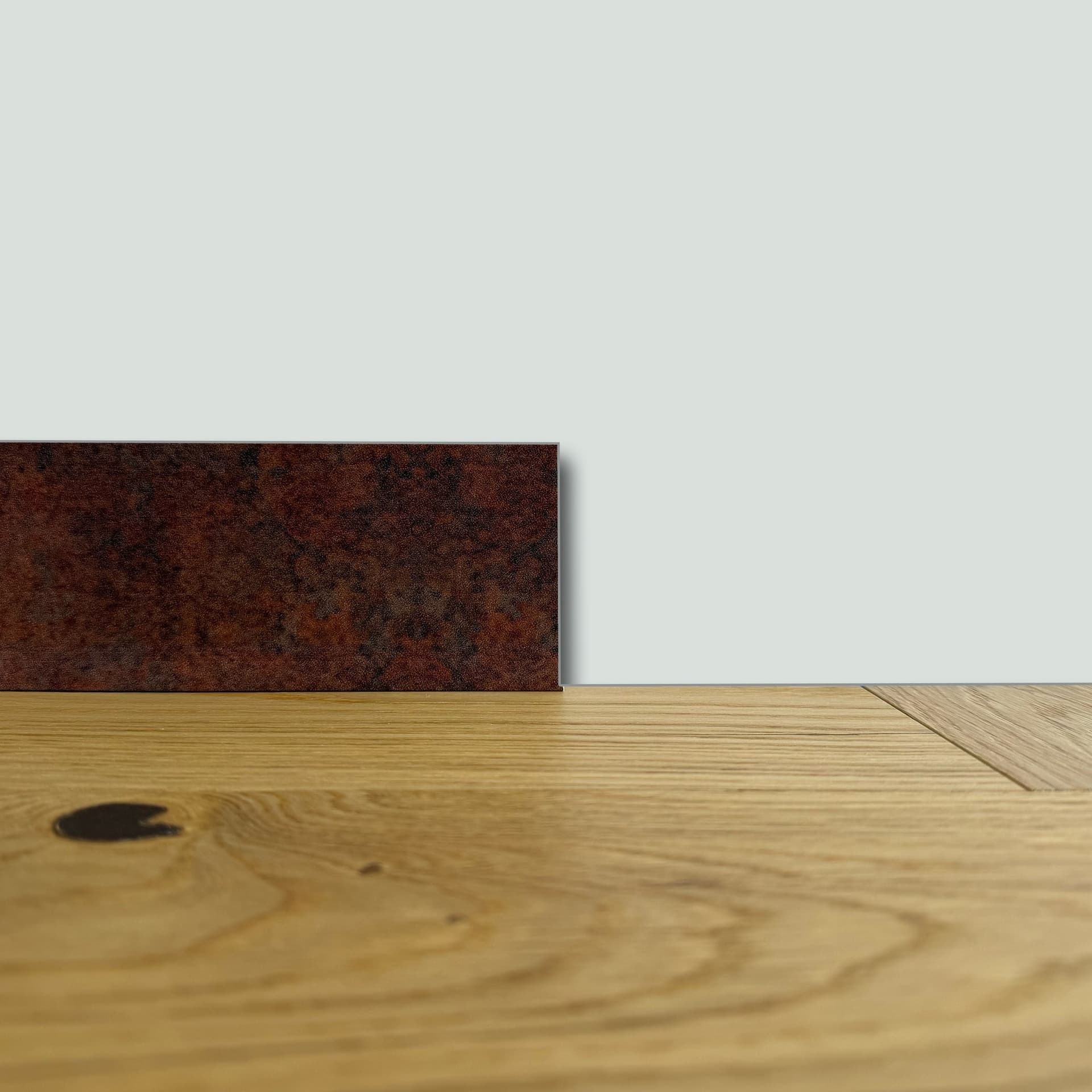 BATTISCOPA ZOCCOLINO SQUADRATO in FIBRA DI LEGNO COMPATTA 80X15 CORTEN INDUSTRIAL (prezzo al metro) - 4
