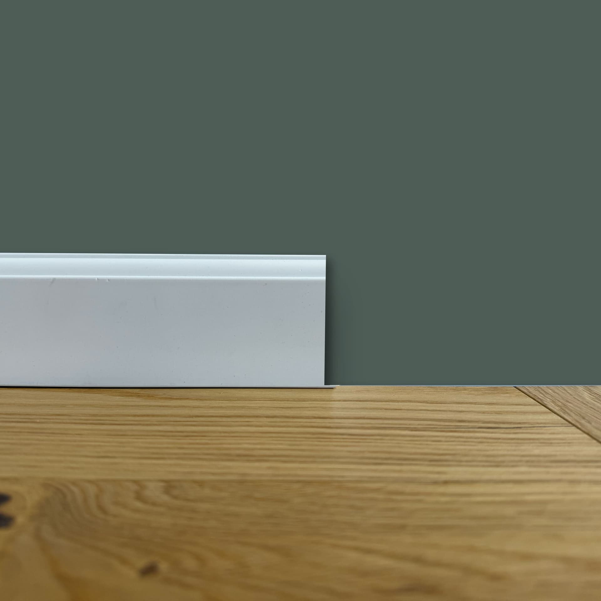 Battiscopa Firenze in POLIMERI linea BASICBOARD  65x10mm - BIANCO pitturabile (prezzo al metro) - 2