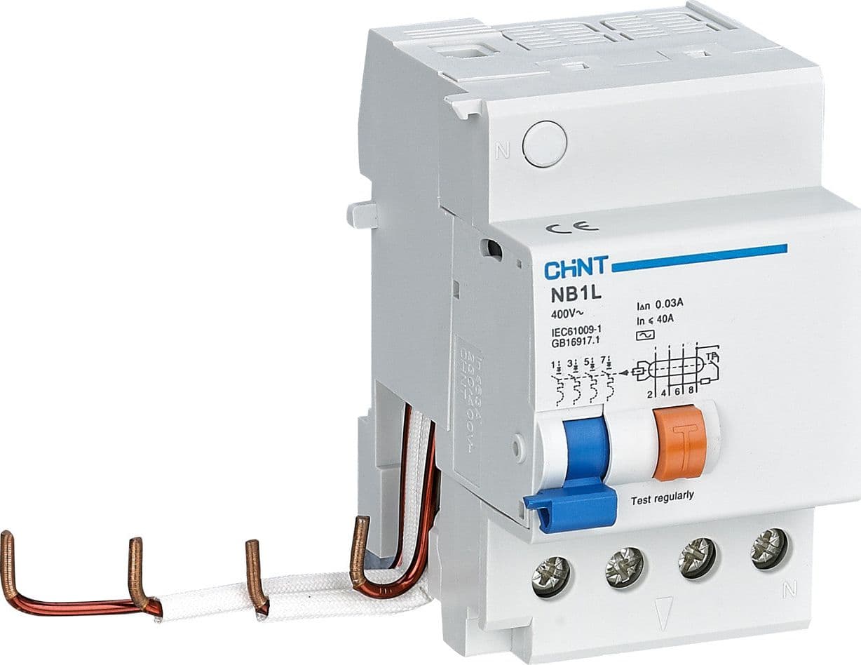 Blocco differenziale accoppiabile 4P fino a 40A 30mA Tipo A