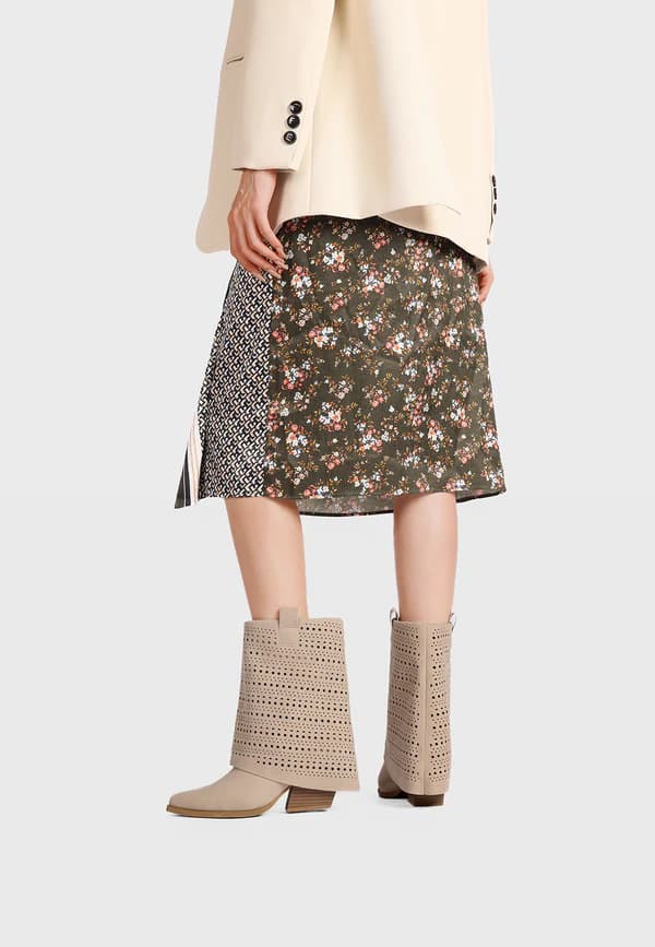 QUENN HELENA STIVALE RISVOLTATO ART.X34-64 BEIGE - 7