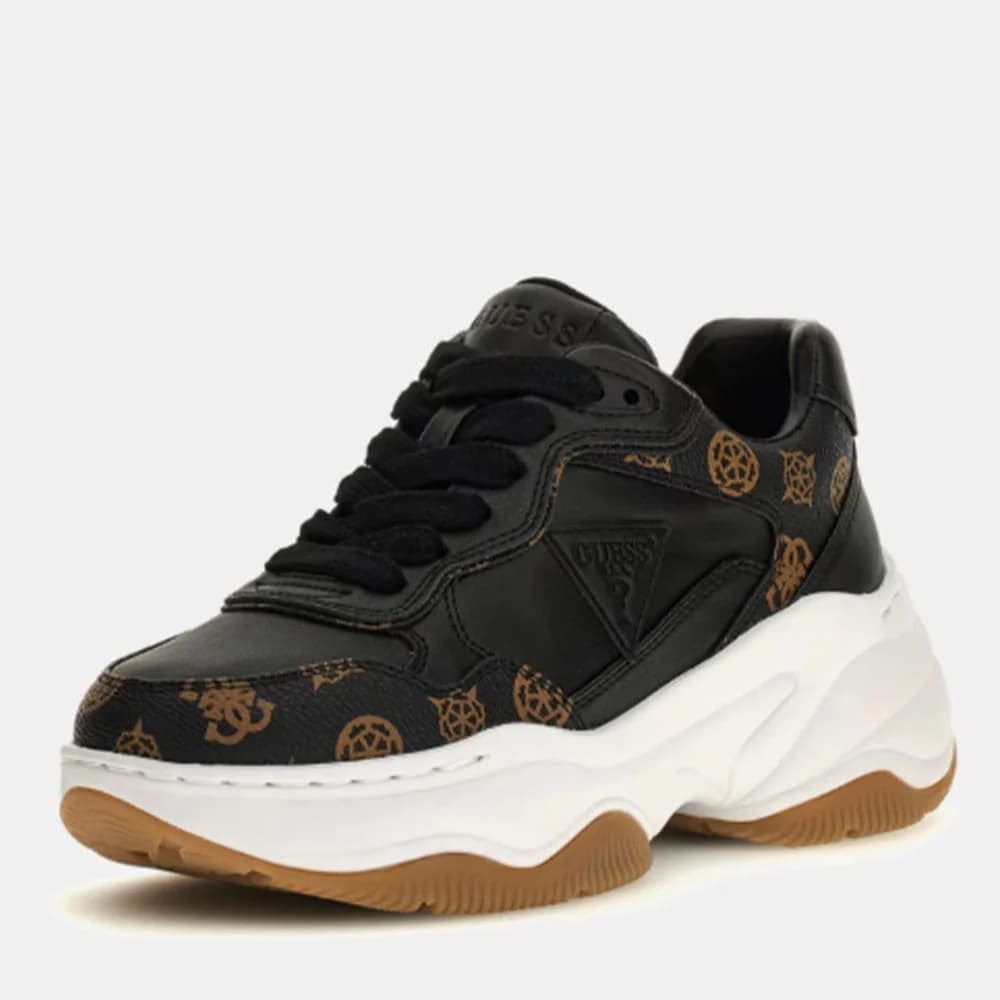 GUESS Sneakers Donna art. FLTHPYFAL12 in ecopelle Black/Brown - 8