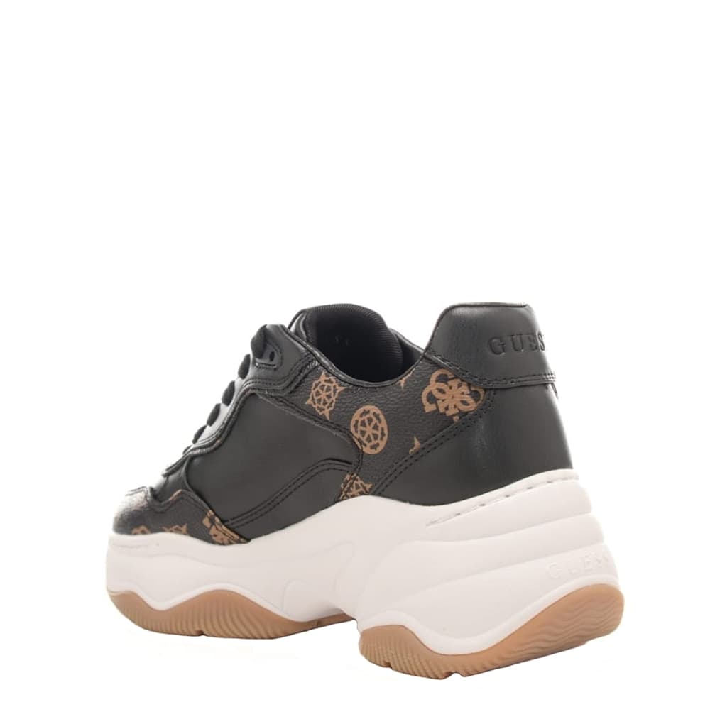 GUESS Sneakers Donna art. FLTHPYFAL12 in ecopelle Black/Brown - 2