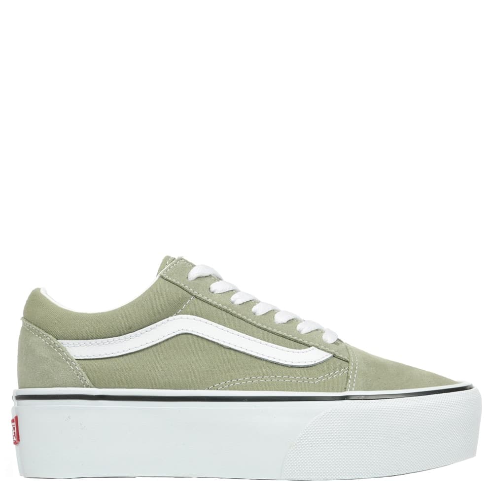 VANS Sneakers Donna art. Old Skool Stackform VN0009PZOLV1 in tessuto Utility Olive - 7