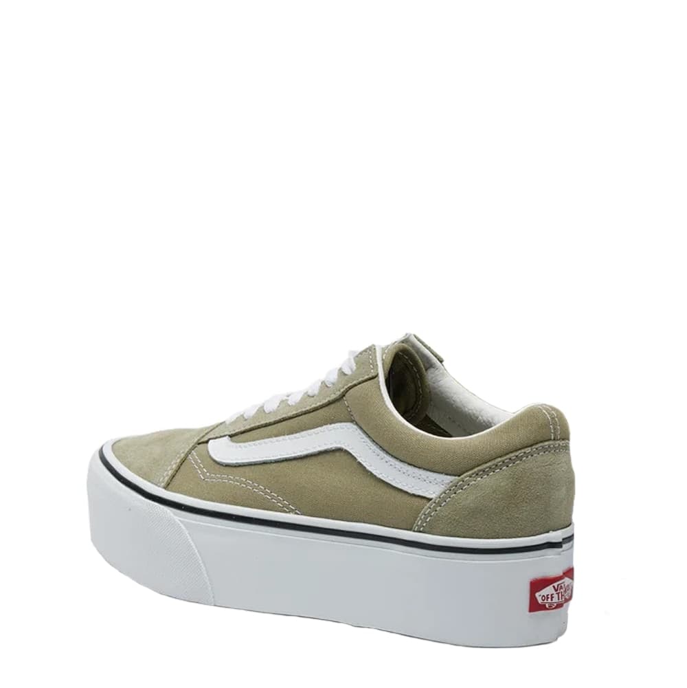 VANS Sneakers Donna art. Old Skool Stackform VN0009PZOLV1 in tessuto Utility Olive - 4