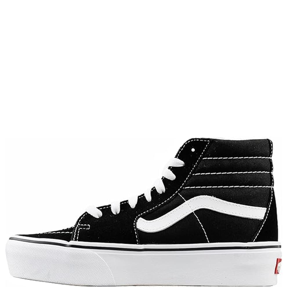 VANS Sneakers alte Donna art. Sk8-Hi Platform 2 (VN0A3TKN6BT1) in tela Black/True White - 2