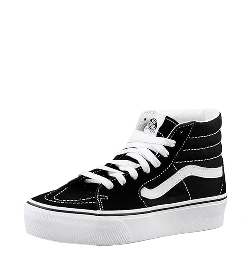 VANS Sneakers alte Donna art. Sk8-Hi Platform 2 (VN0A3TKN6BT1) in tela Black/True White - 3