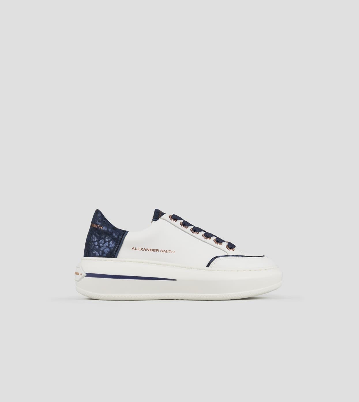 ALEXANDER SMITH Sneakers White-Blu art. ASBCLSW1861WBL - 5