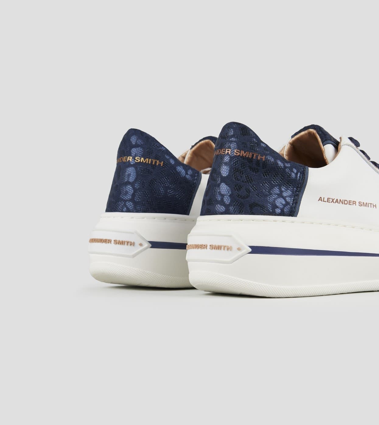ALEXANDER SMITH Sneakers White-Blu art. ASBCLSW1861WBL - 4