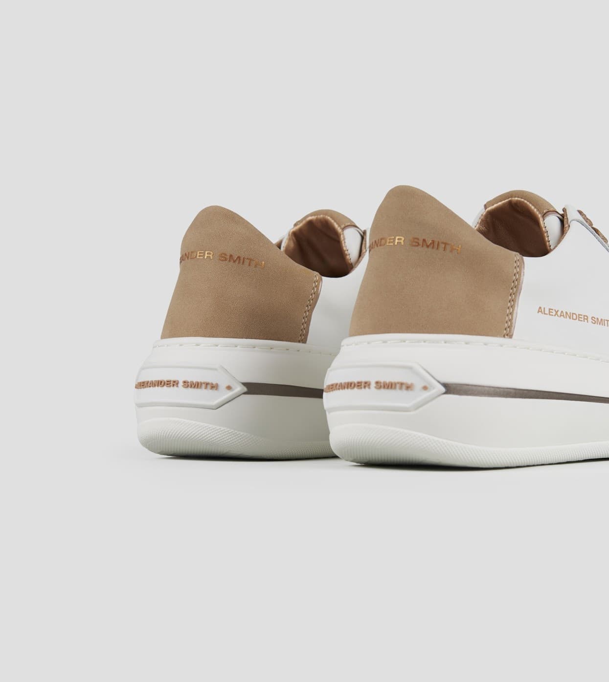 ALEXANDER SMITH Sneakers White-Cognac art. ASBCLSW1752WLN - 4