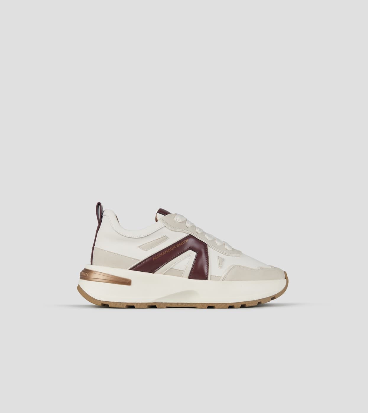 ALEXANDER SMITH Sneakers White-Bordeaux art. ASBCLPW2006FBX - 5