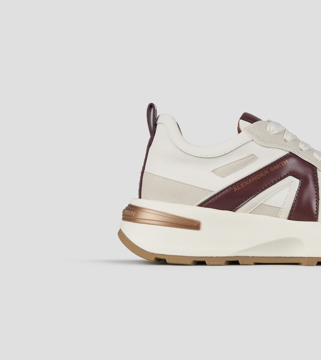 ALEXANDER SMITH Sneakers White-Bordeaux art. ASBCLPW2006FBX - 2
