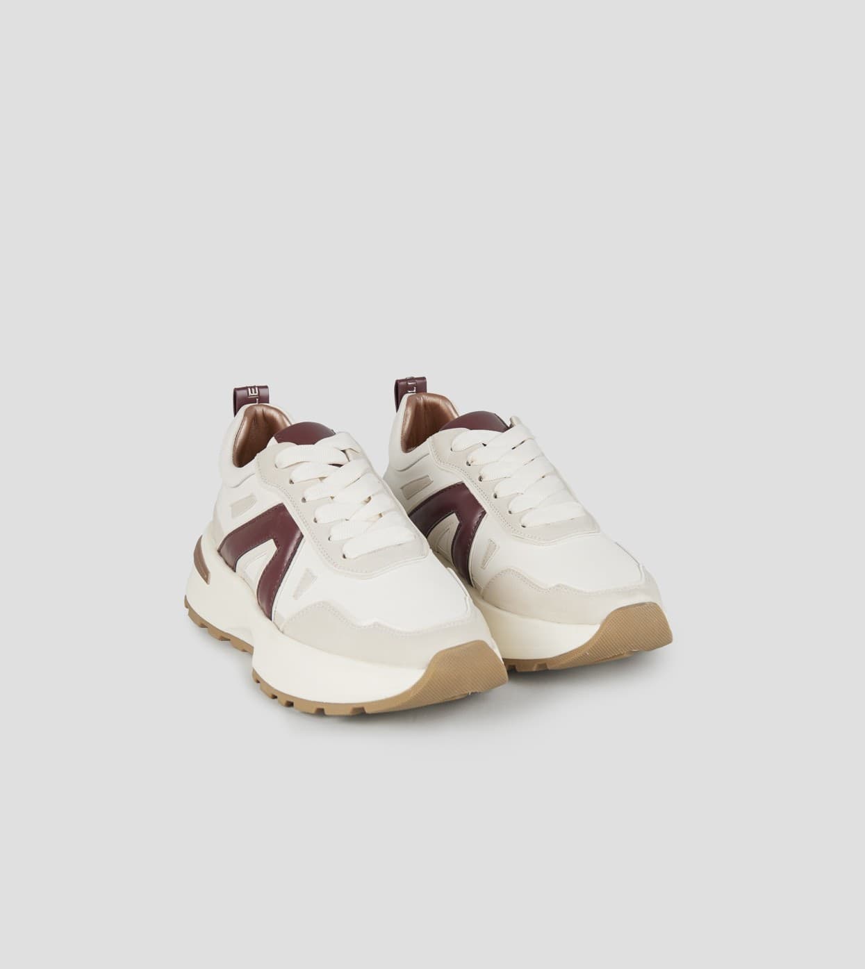 ALEXANDER SMITH Sneakers White-Bordeaux art. ASBCLPW2006FBX - 3
