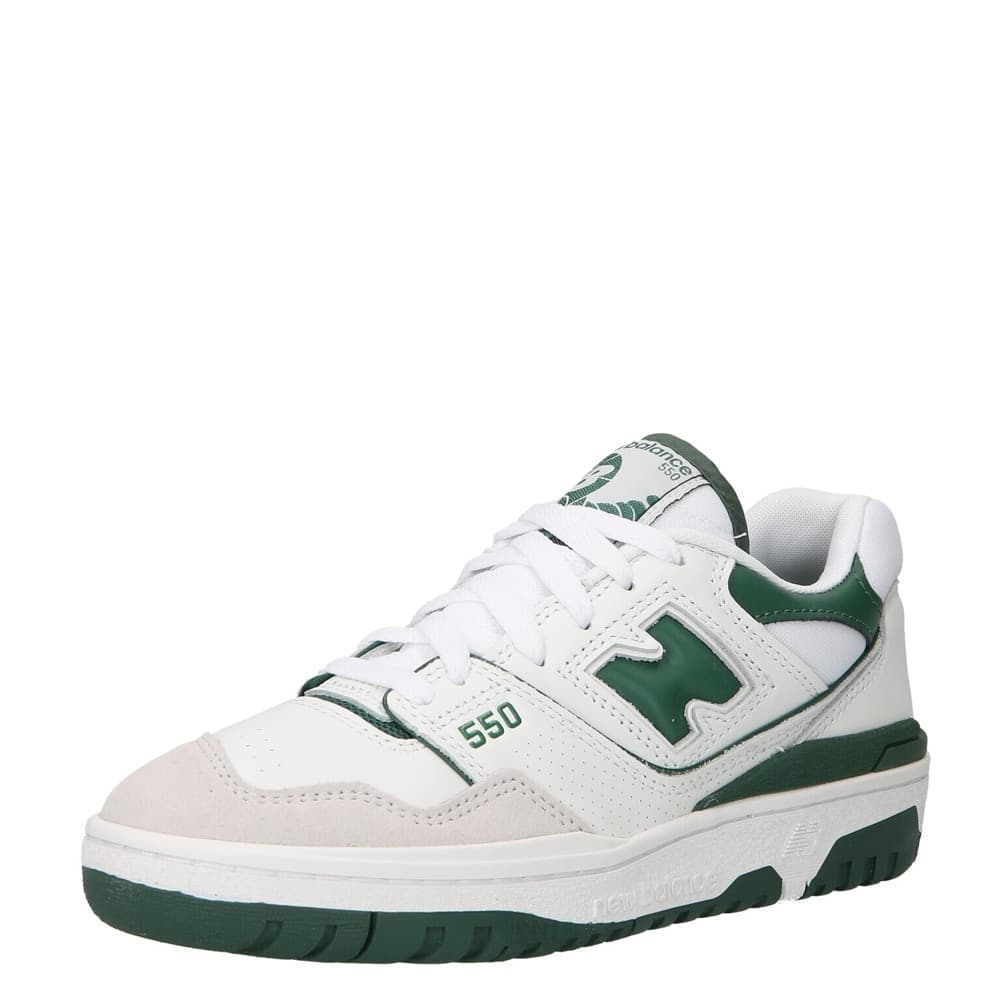NEW BALANCE Sneakers Uomo art. BB550WT1 in pelle White Green - 2