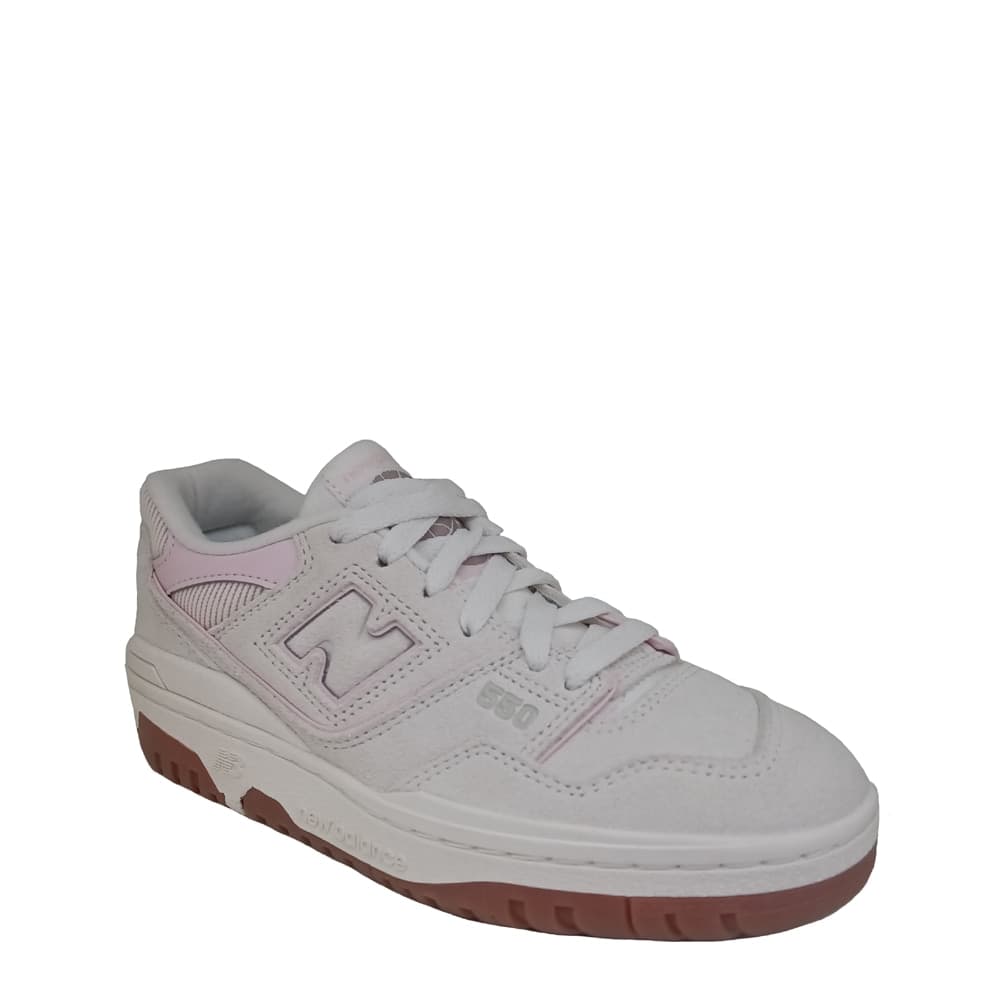 NEW BALANCE Sneakers Donna art. GSB550SP in pelle scamosciata Beige - 5