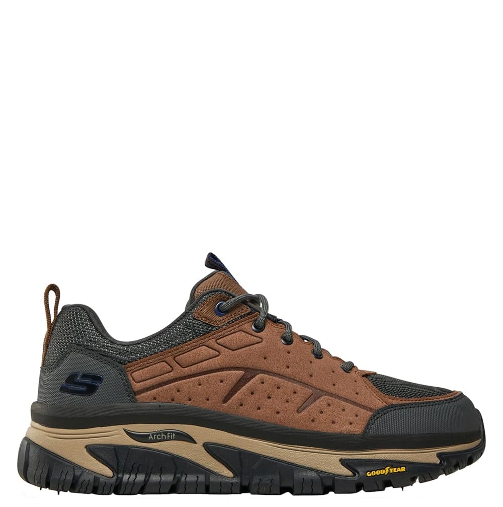 SKECHERS Sneakers Uomo art. Arch Fit Road Walker 237488/BRMT in similpelle Brown Multi - 9