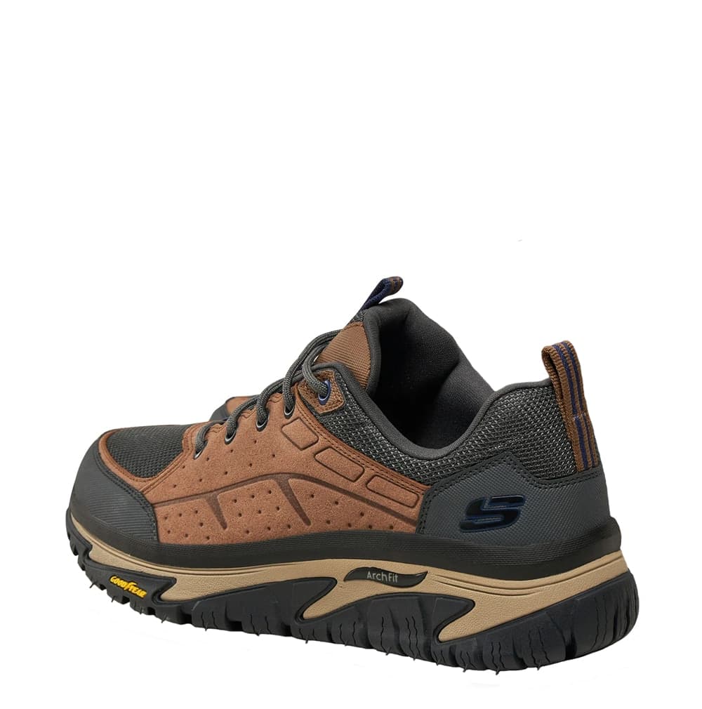 SKECHERS Sneakers Uomo art. Arch Fit Road Walker 237488/BRMT in similpelle Brown Multi - 6
