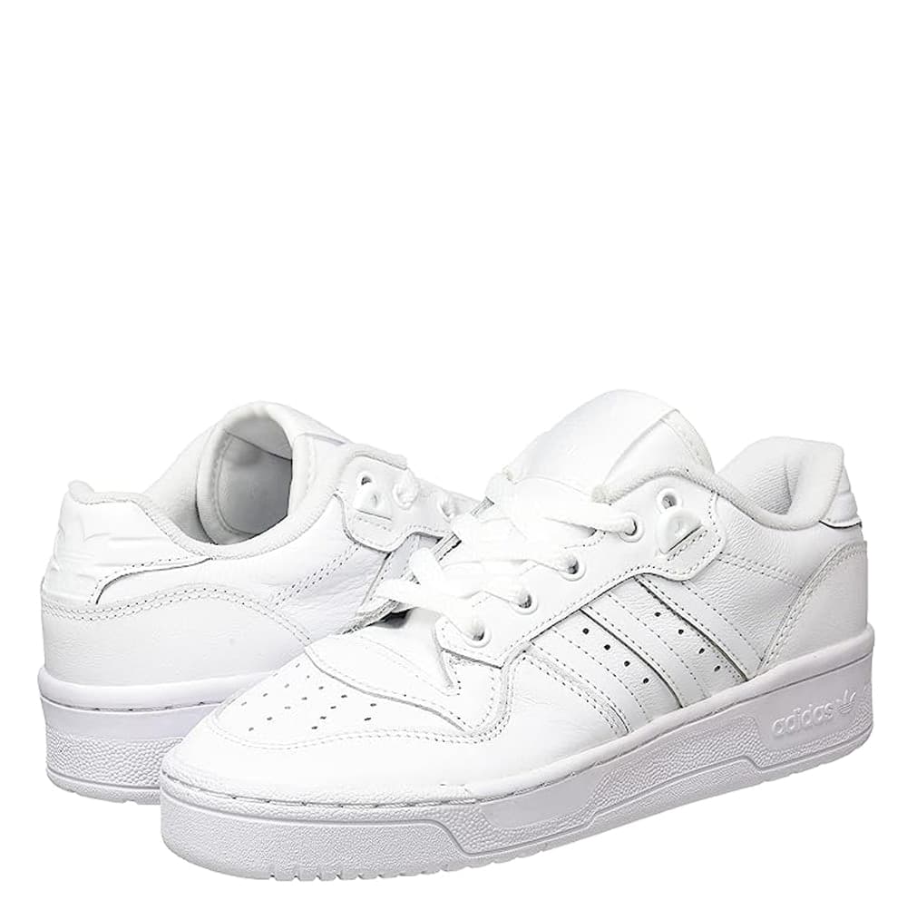 ADIDAS Sneakers sportive Uomo art. RIVALRY LOW (EF8729) in pelle White - 3