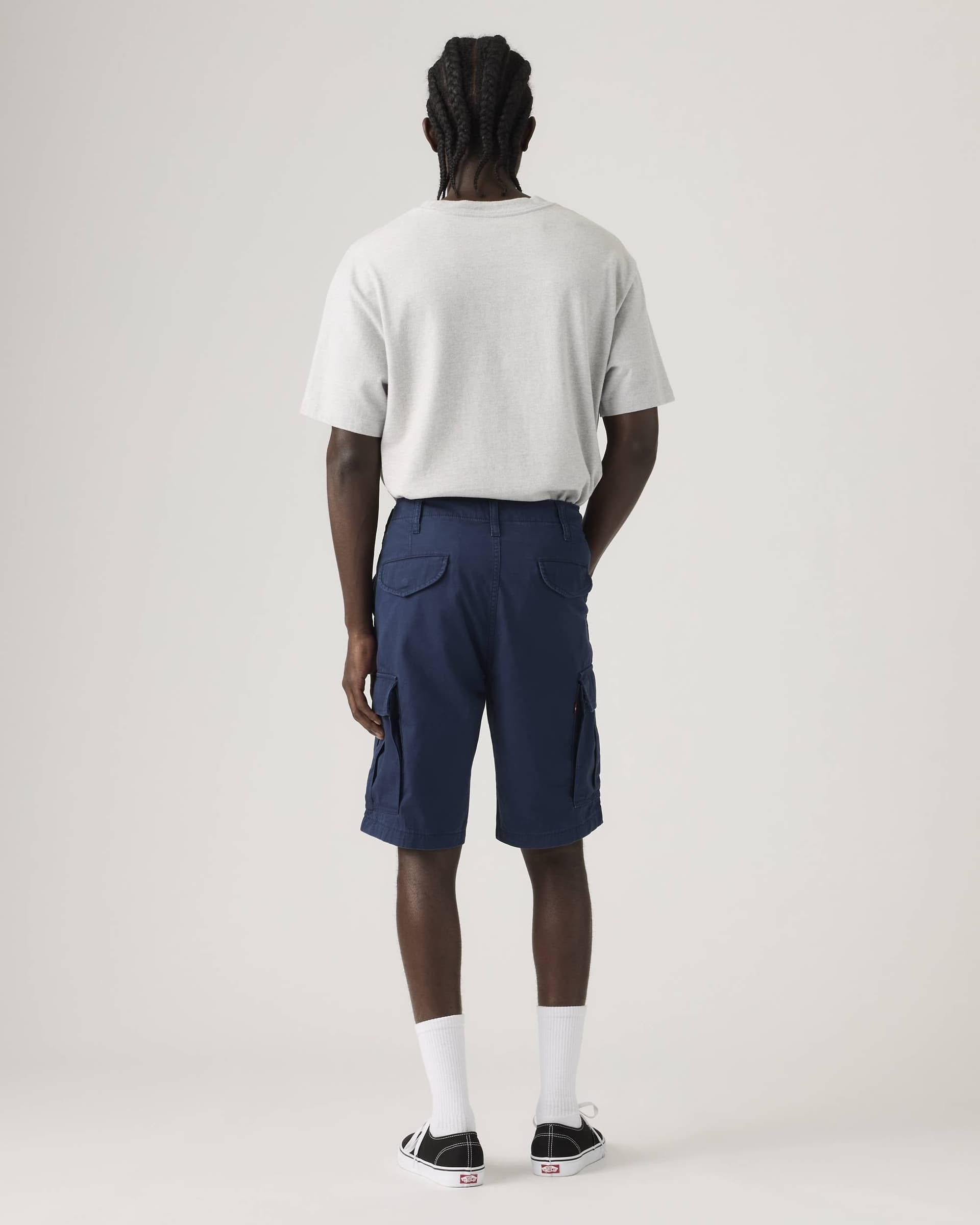 Bermuda cargo uomo Levi's Carrier in tela blu lightweight - 3