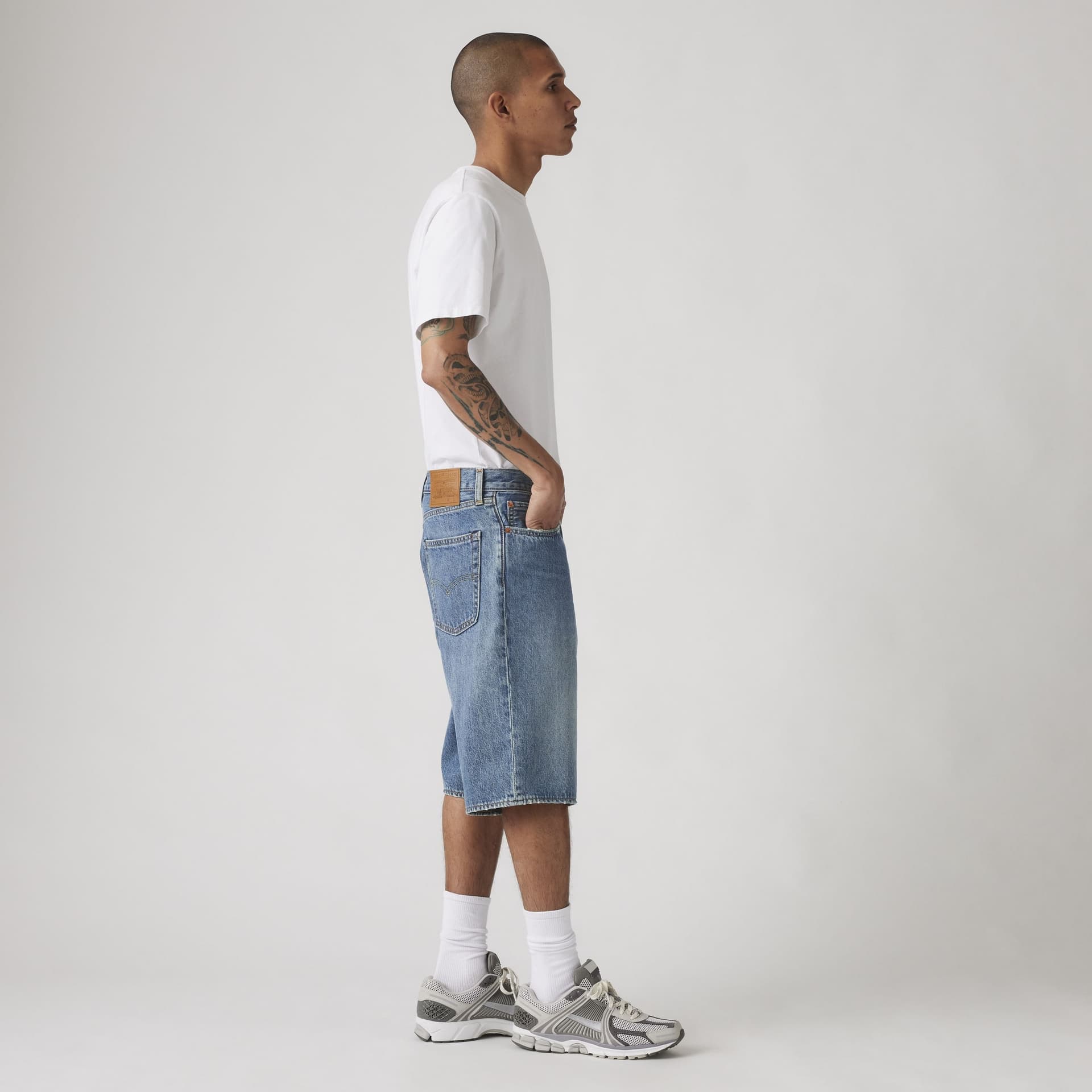 Bermuda jeans uomo Levi's 478 Baggy oversize vita bassa - 2