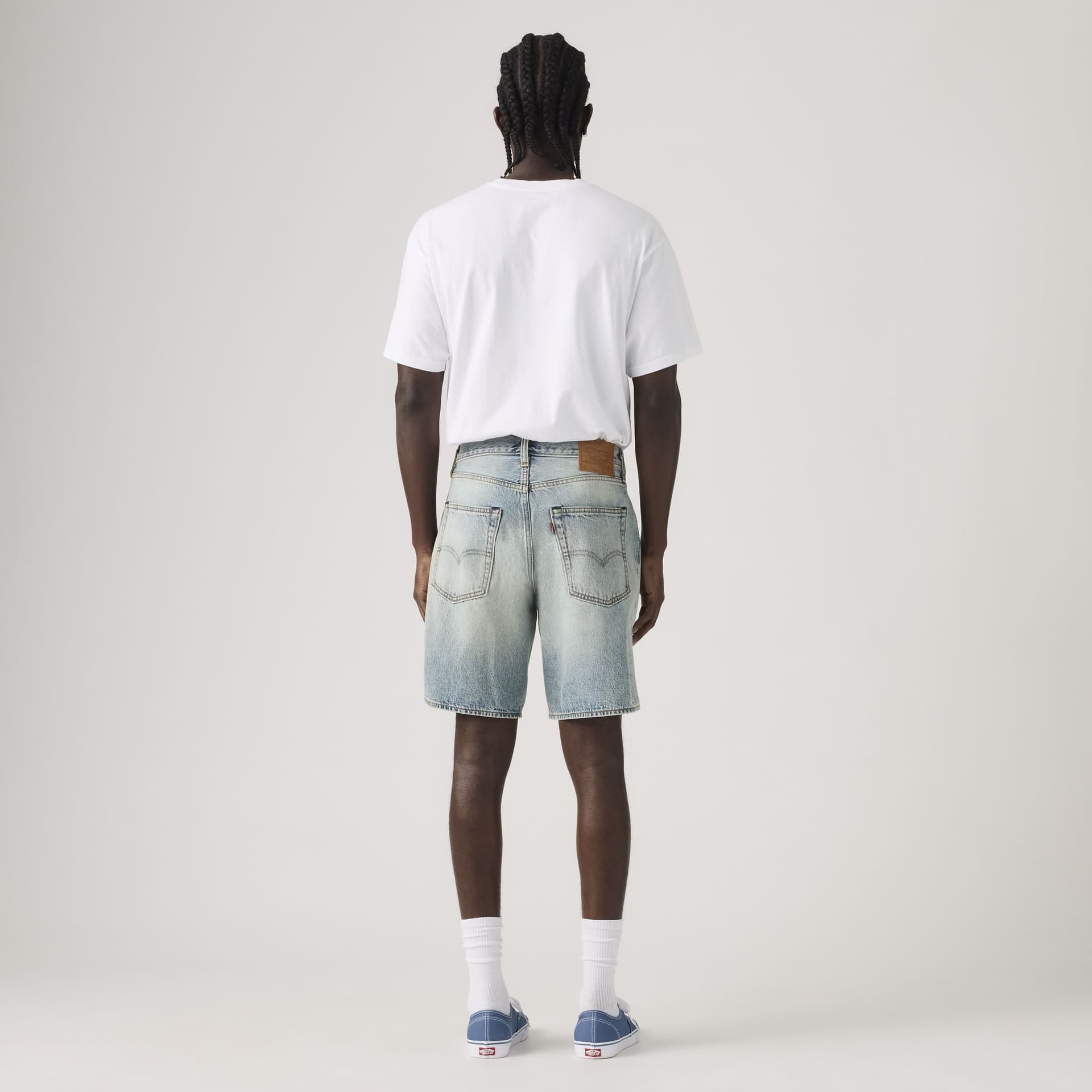 Bermuda uomo Levi's 468 Loose denim blu chiaro oversize - 3