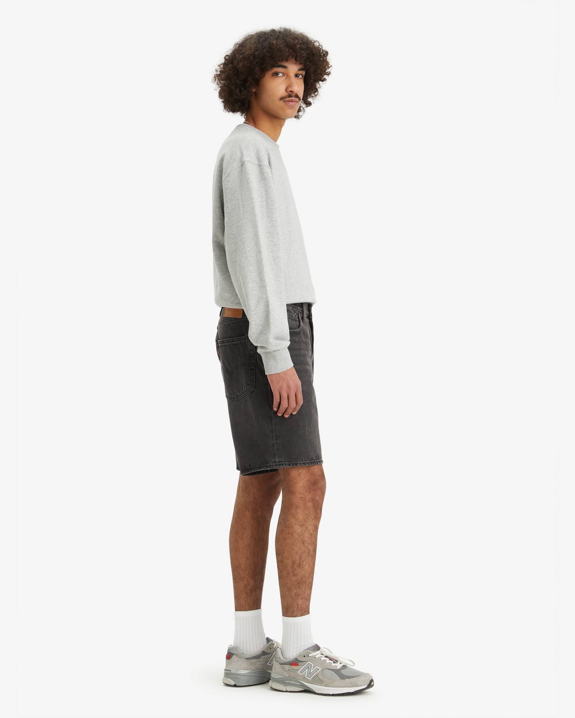 Bermuda uomo Levi's 468 Stay Loose denim nero oversize - 4
