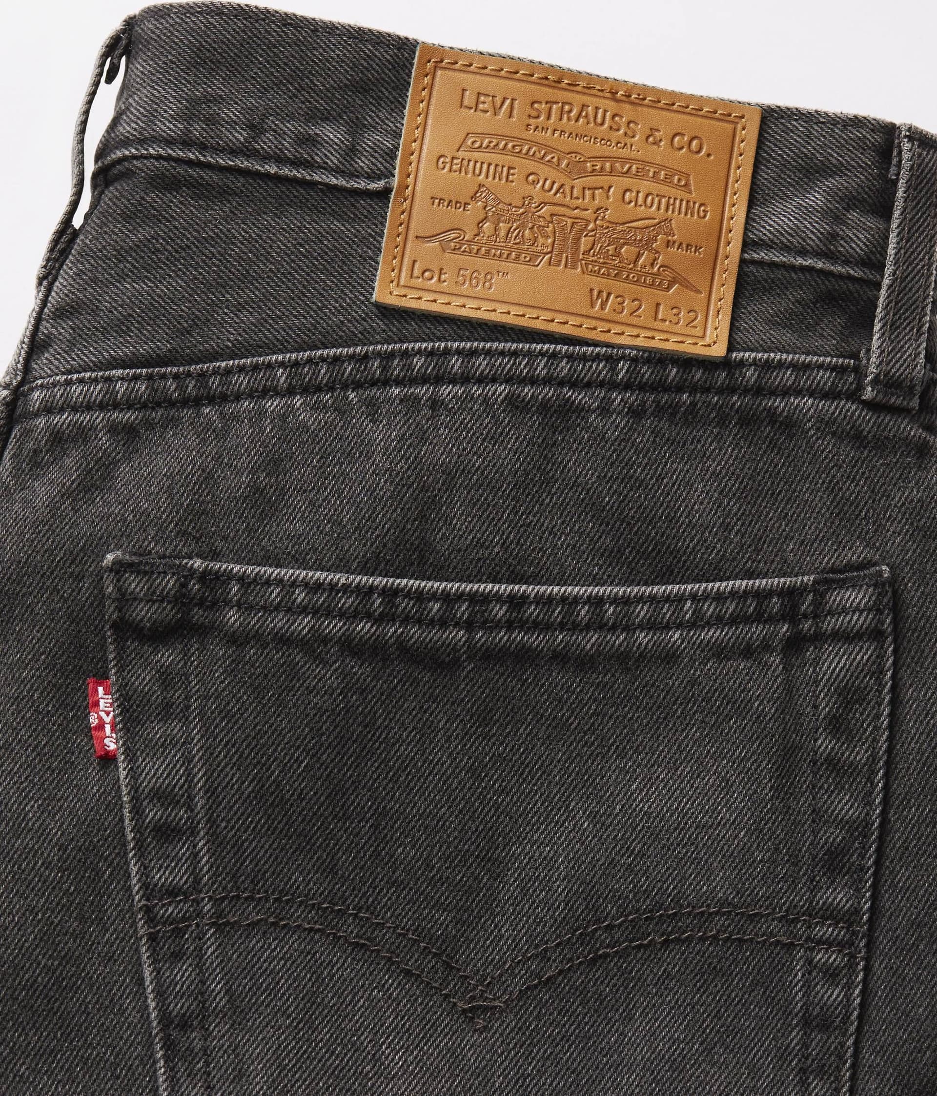 Bermuda uomo Levi's 468 Stay Loose denim nero oversize - 5