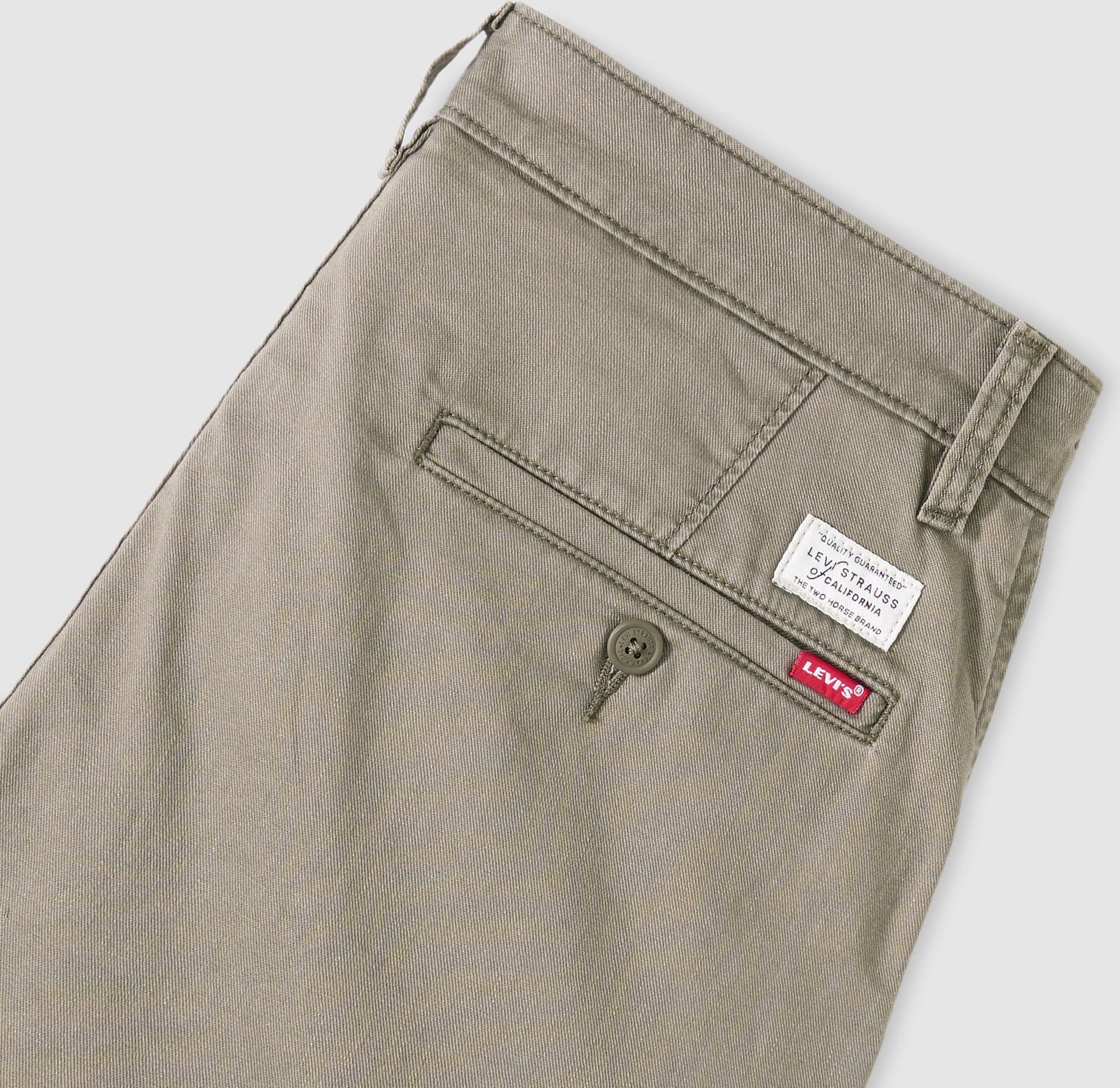 Bermuda uomo Levi's XX Chino lightweight in cotone e lino marrone - 6