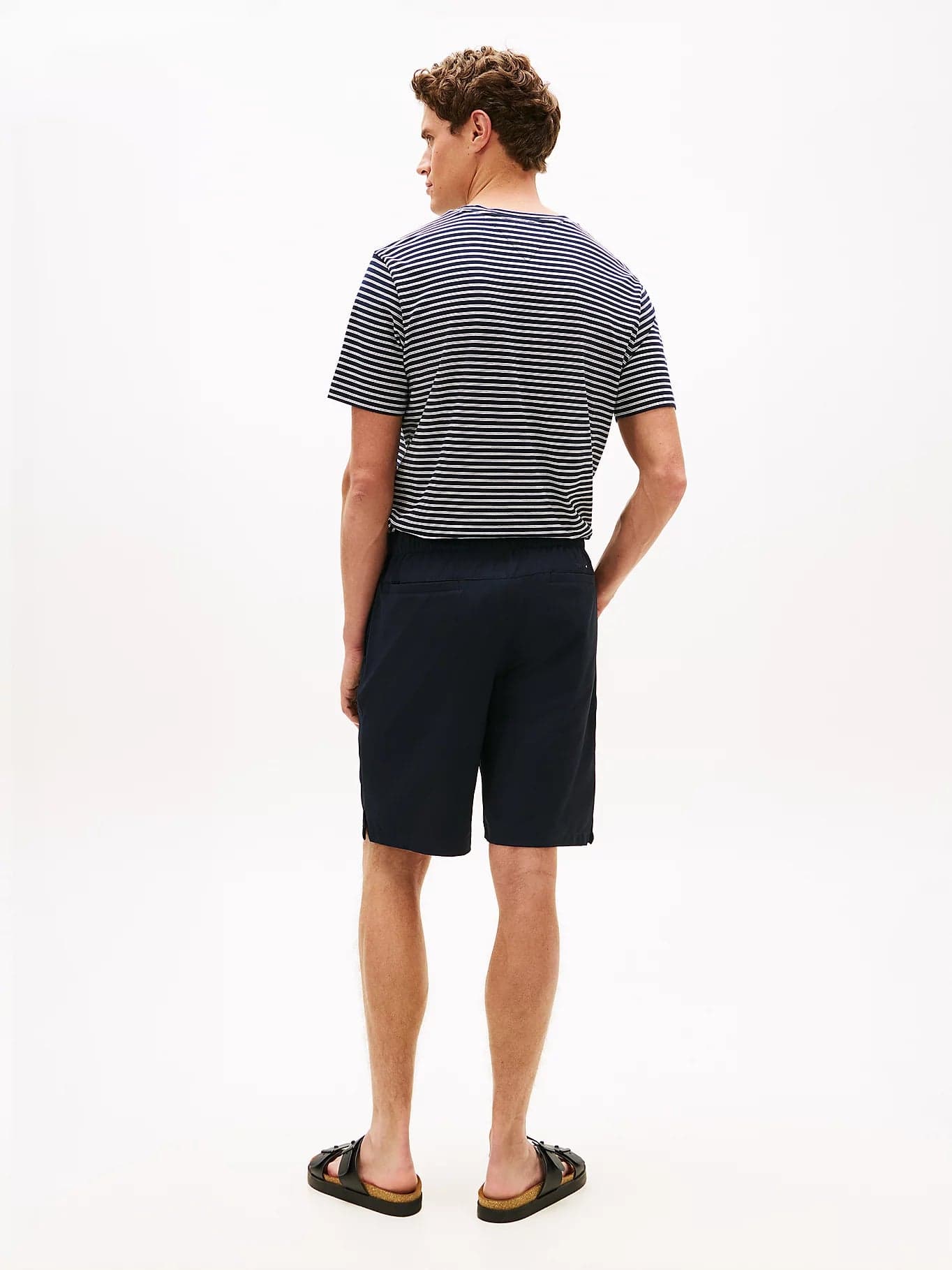 Bermuda uomo Tommy Hilfiger Dover Performance blu in nylon stretch MW0MW42724DW5 - 4