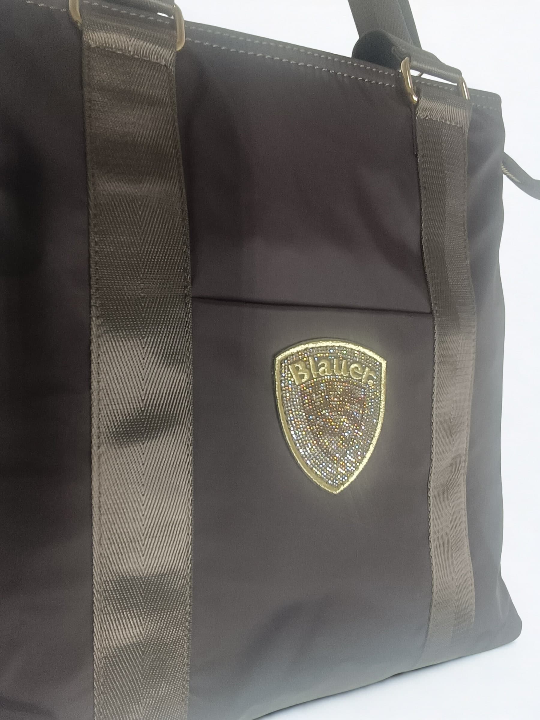 Blauer borsa donna nylon tote bag S6SILVA01 dark brown - 3