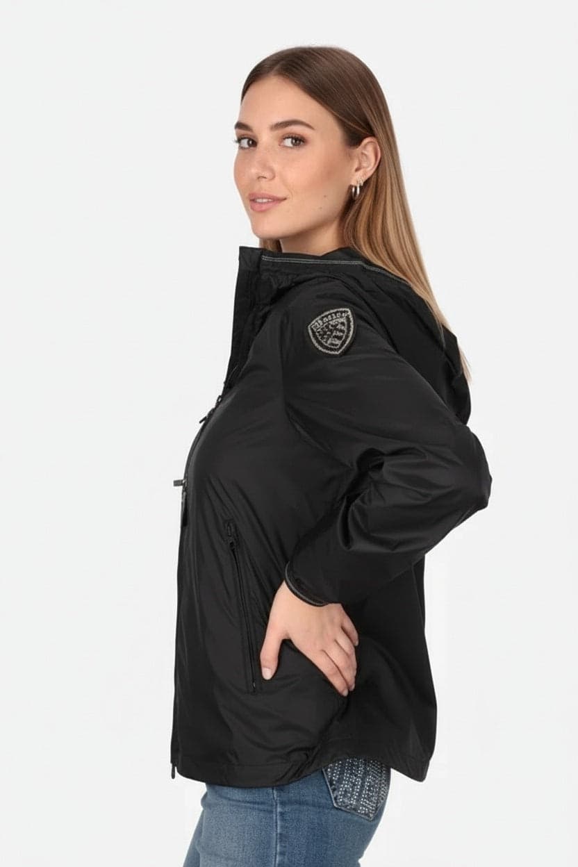 Blauer Giubbotto Donna Antivento Antipioggia con Cappuccio Anawan 26SBLDC11099 Nero - 2