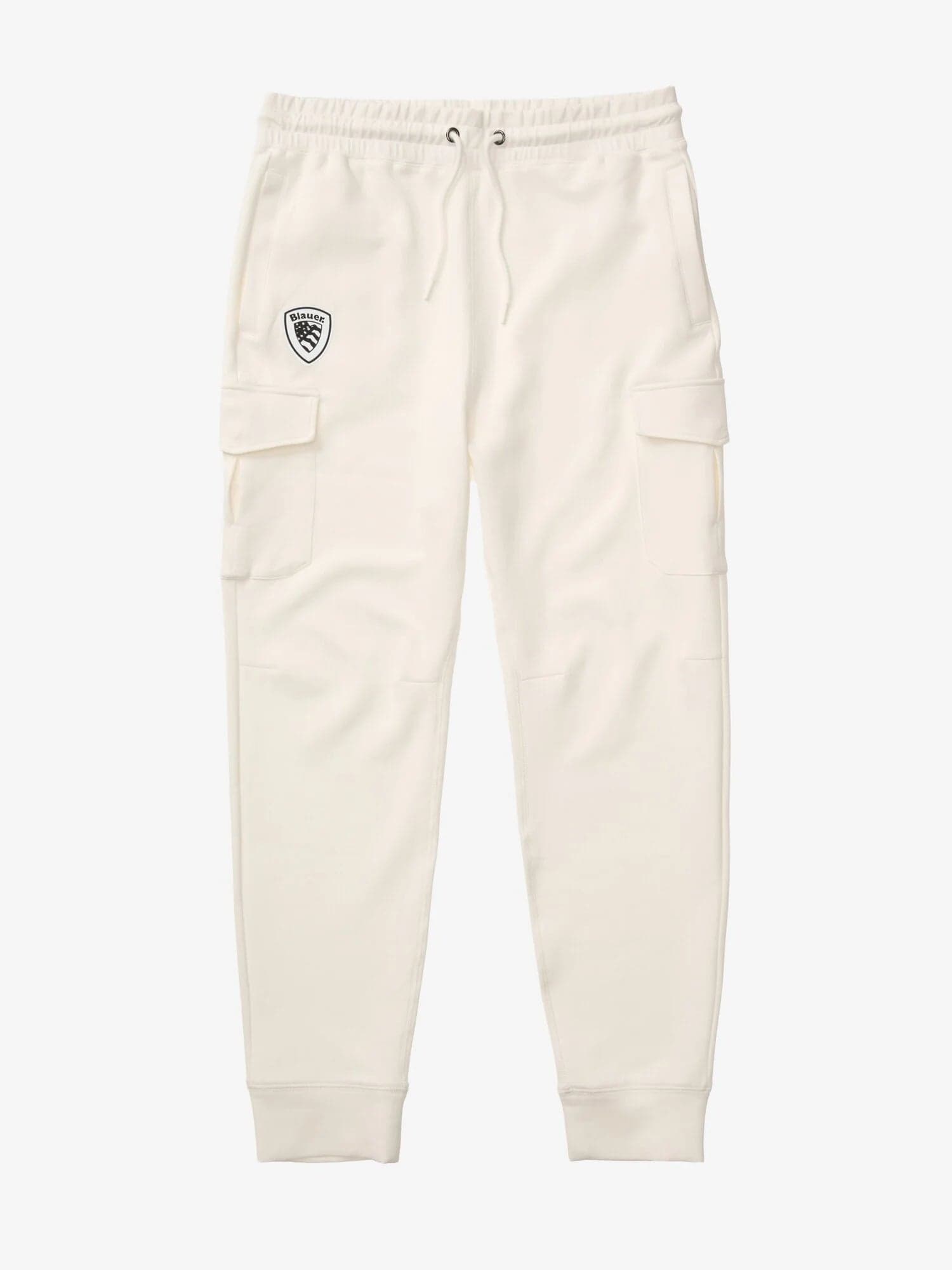 Blauer Pantalone in Felpa Uomo Cargo  Olneys 26SBLUP04036 Bianco Panna - 4
