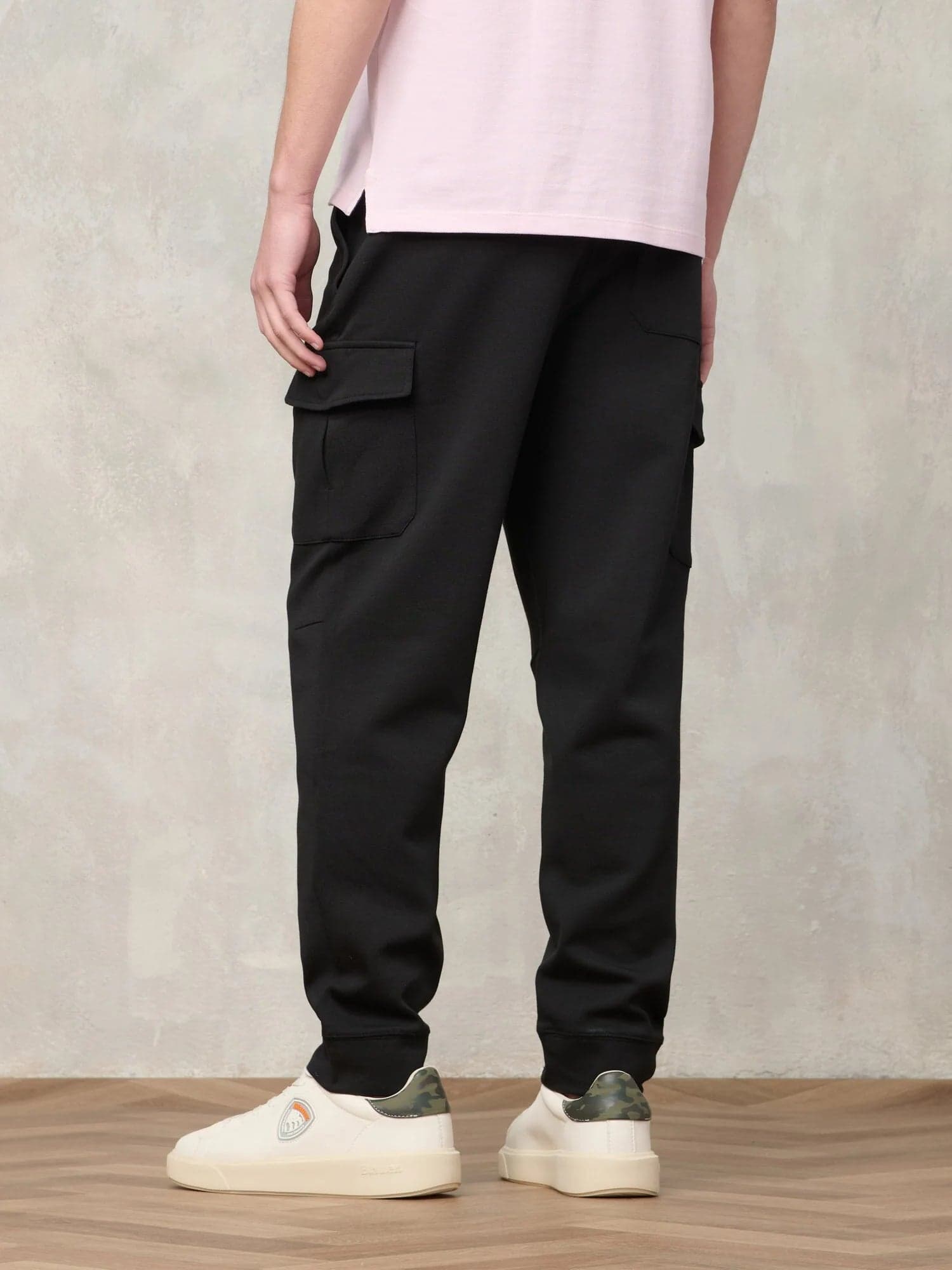 Blauer Pantalone in Felpa Uomo Cargo  Olneys 26SBLUP04036 Nero - 3
