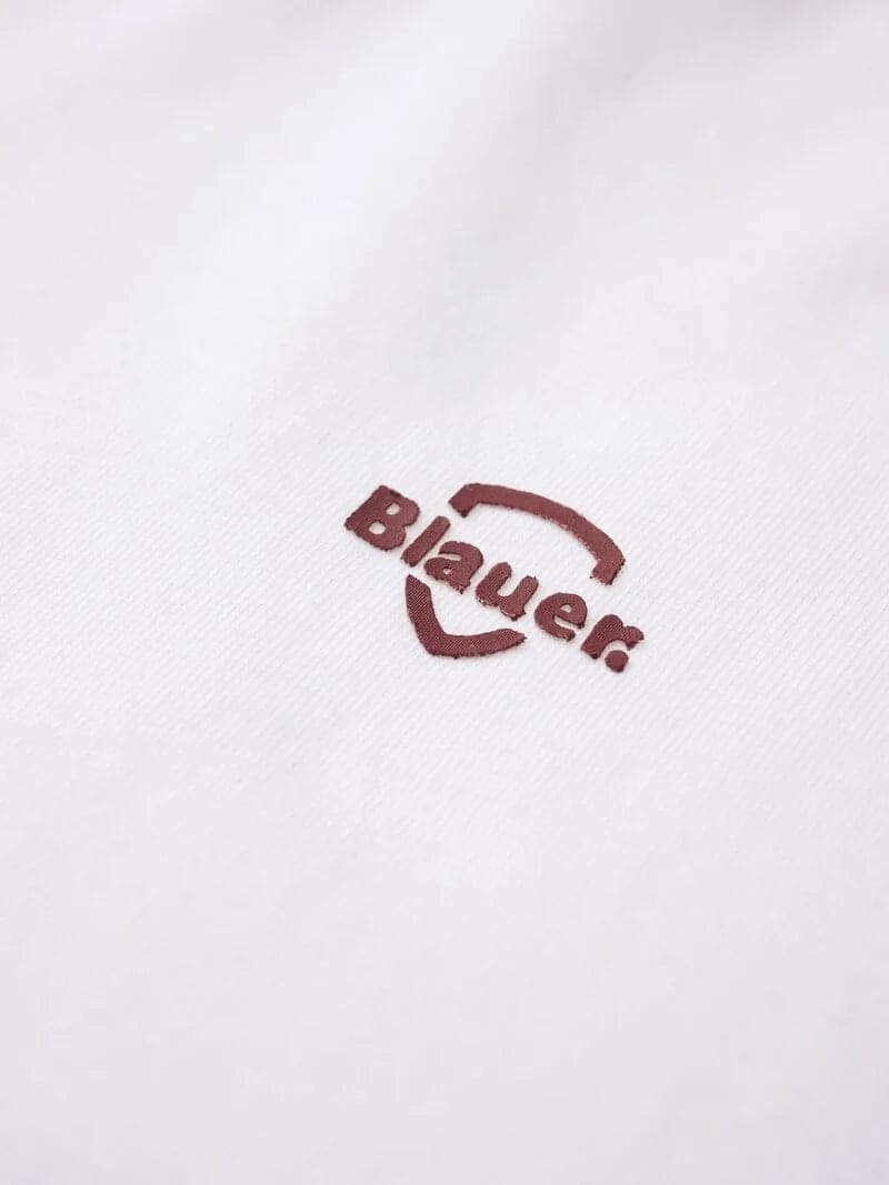 Blauer T-shirt uomo 26SBLUH02300 mod. Errol Bianco Neve - 5