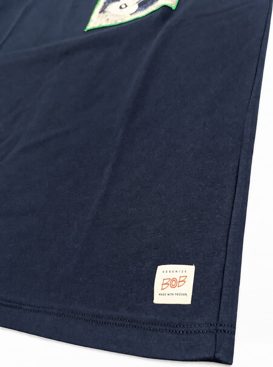 Bob T-shirt uomo in cotone con taschino - 4