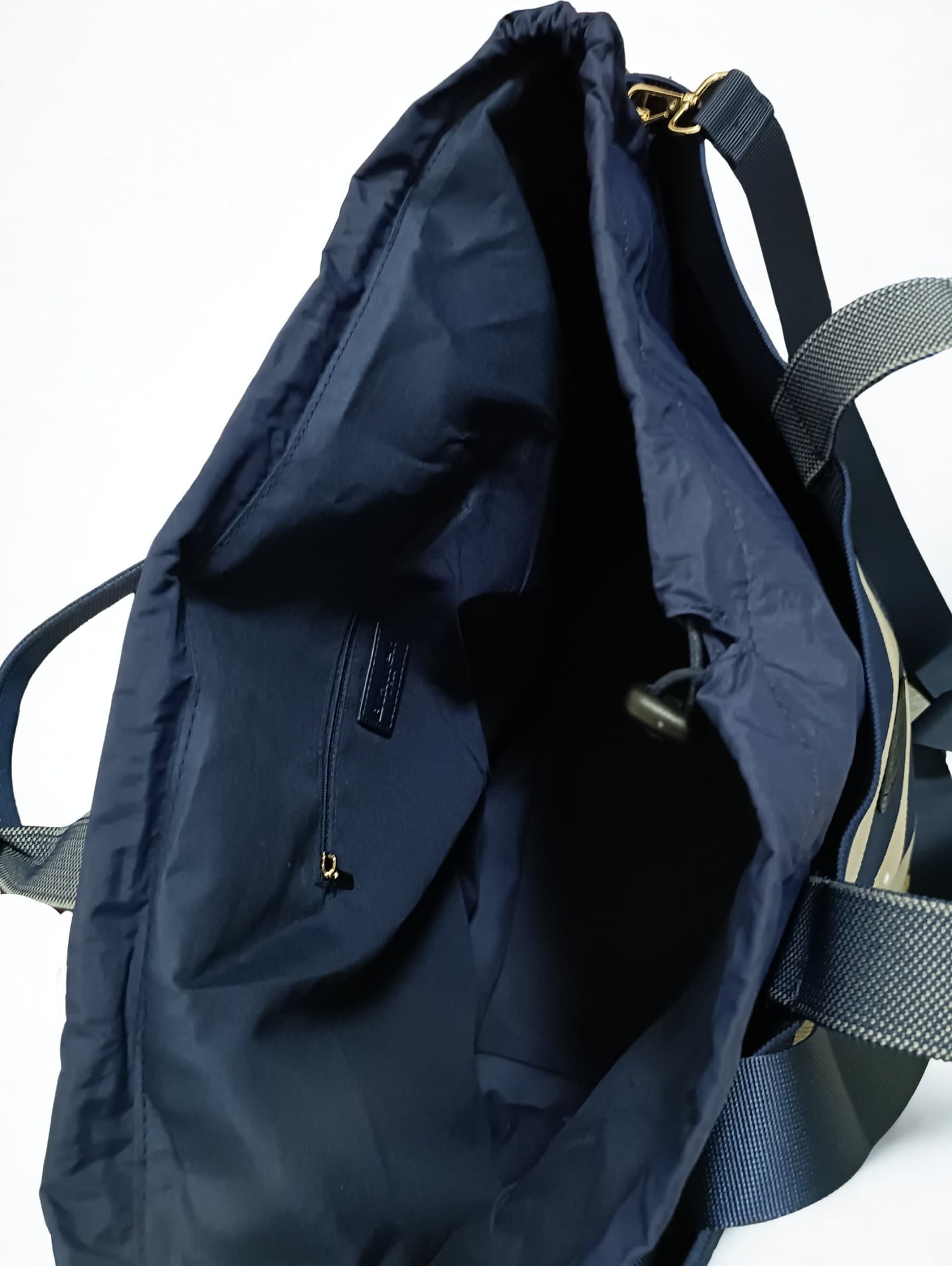 Borsa donna  mare Blauer Cream/Navy – Shopper estiva knitted oversize - 5