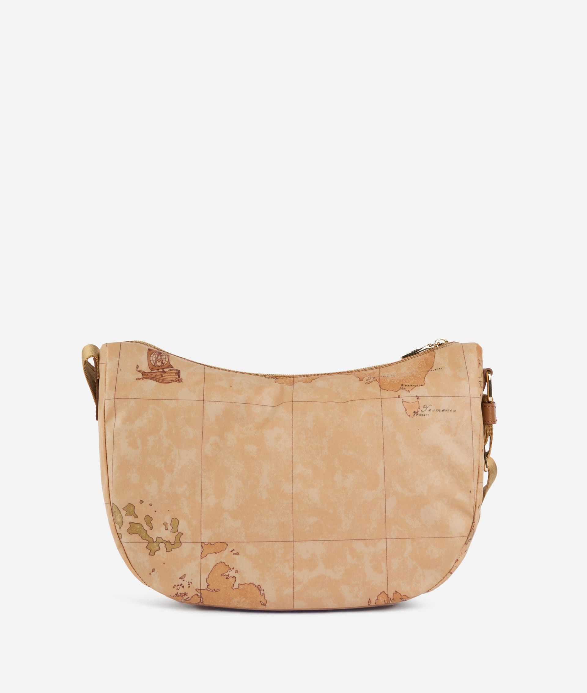 Borsa tracolla donna 1ª Classe mezzaluna media Soft Petals Geo Classic - 2