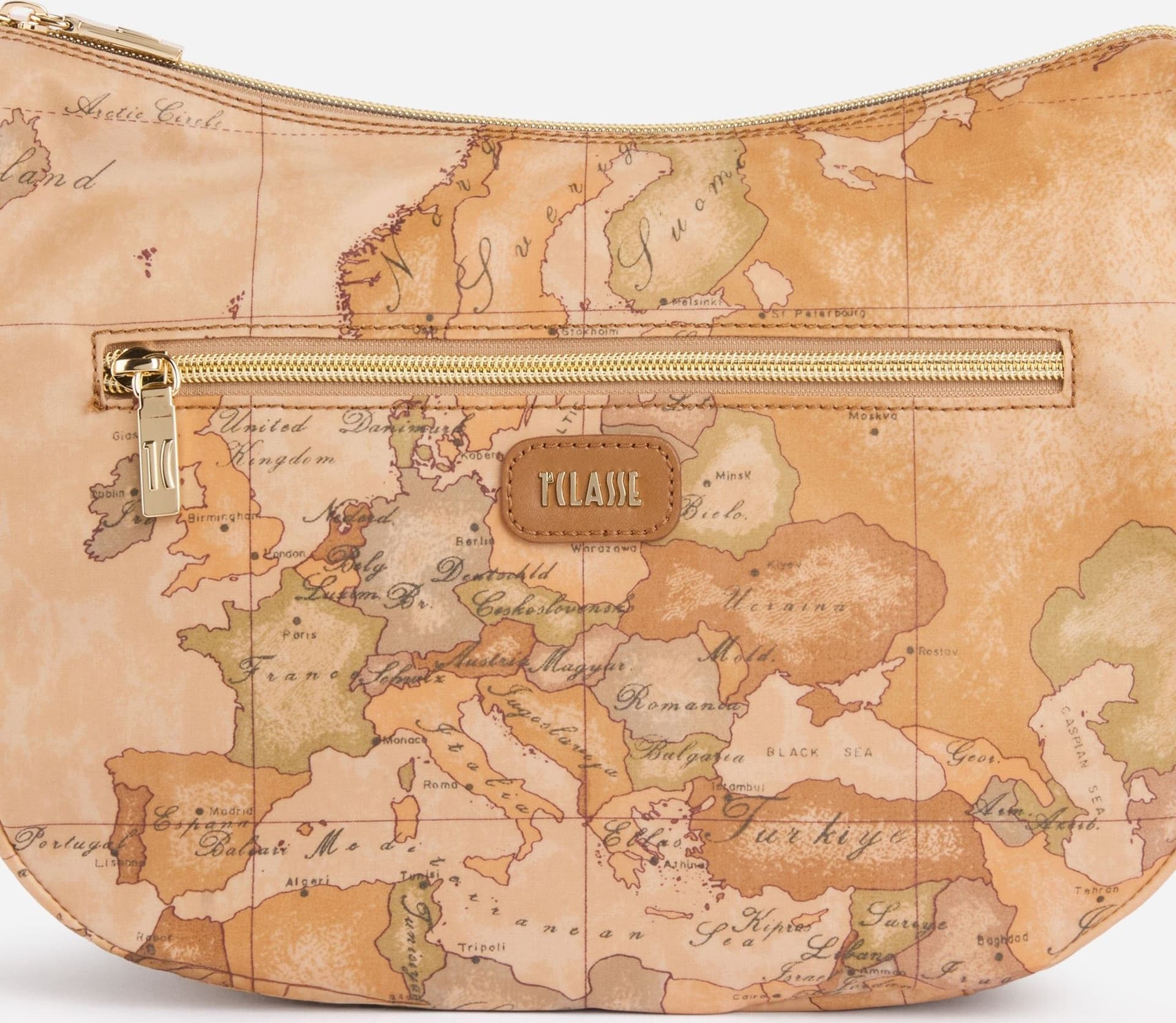 Borsa tracolla donna 1ª Classe mezzaluna media Soft Petals Geo Classic - 4